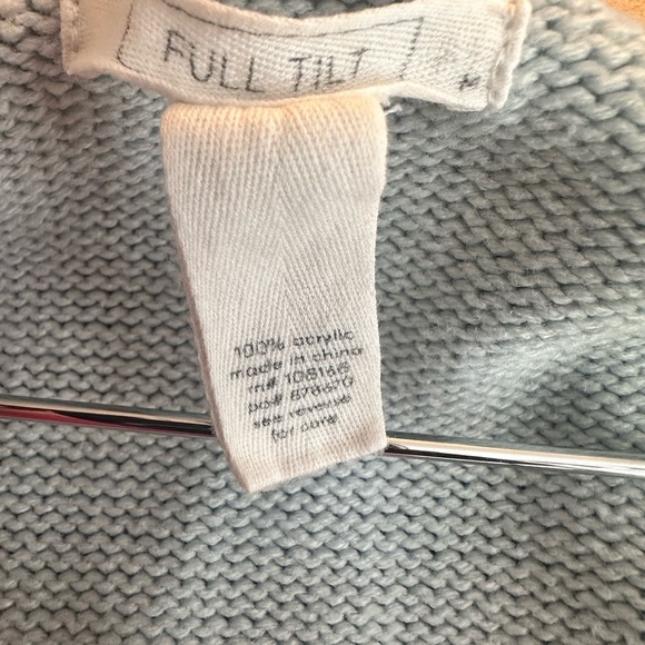 Full Tilt Argyle Patterned Baby Blue/Gray Sweater Vest Size Medium - Picture 8 of 8